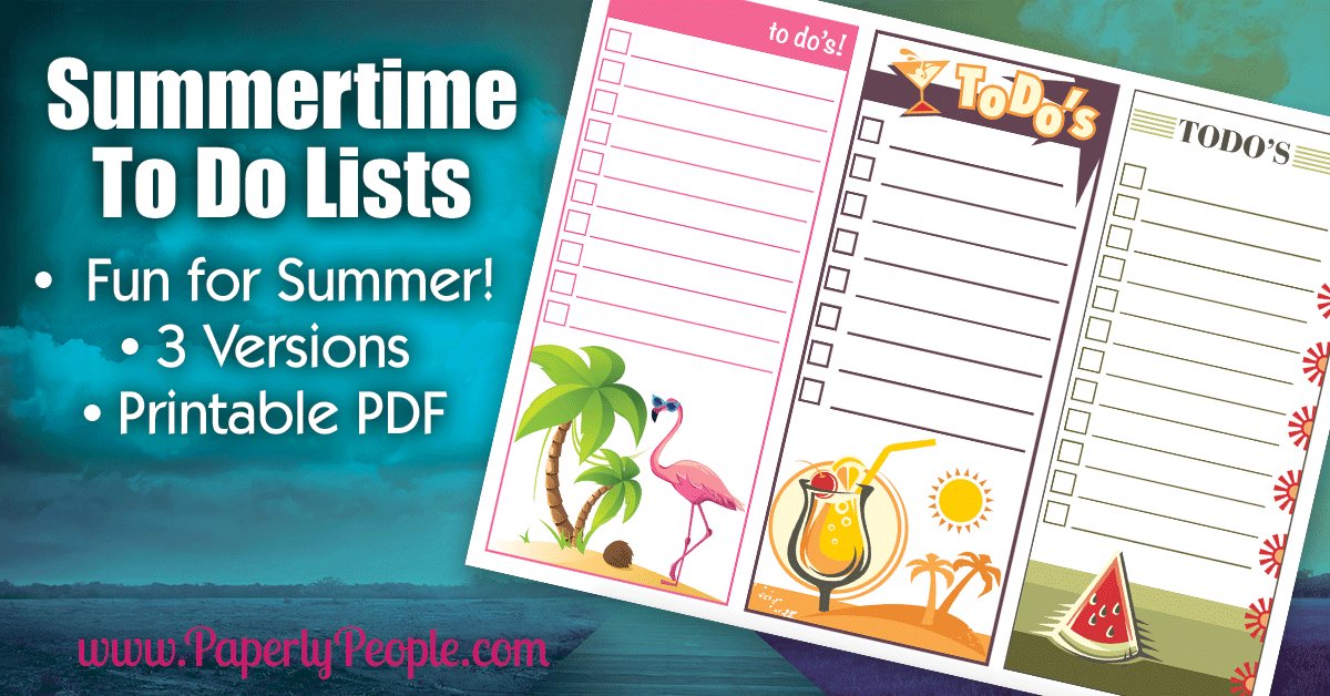 Summertime To Do List Printable To Do Lists Planner Inserts #planner #planneraddict etsy.me/2p5m7pZ