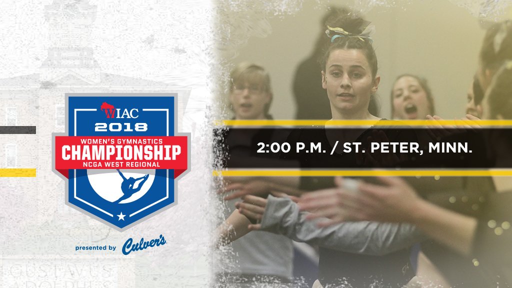 GustieAthletics's tweet photo. Today is the big day! @GACGymnastics is set to host the 2018 @wiacsports / @d3ncga West Regional Gymnastics Championship

Follow live scoring/watch: https://t.co/guAppRh1vY https://t.co/ng5IZ46we6