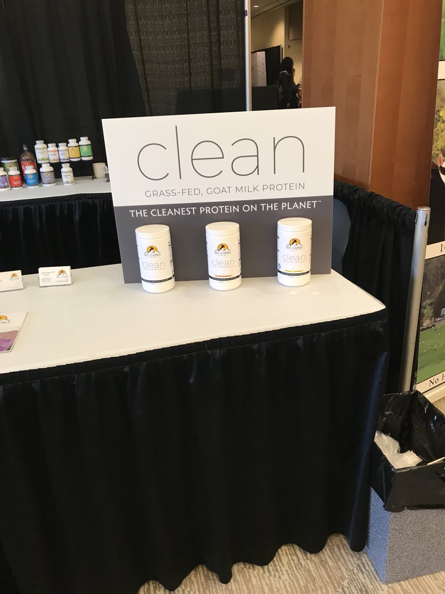 mtcapra's tweet photo. Come talk to me about our newest product line. Introducing Capra Clean, the cleanest protein on the planet! #mtcapra #goatmilkprotein #nta #ntaconference #cleanprotein #ntatribe #ntaconference2018 https://t.co/Q7FWMaVxvX