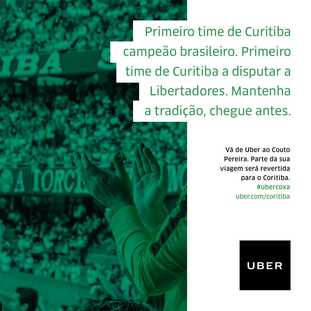 Coritiba's tweet photo. Primeiro time de Curitiba campeão brasileiro. Primeiro time de Curitiba a disputar a Libertadores. Mantenha a tradição, chegue antes. https://t.co/x00AttP5Lo