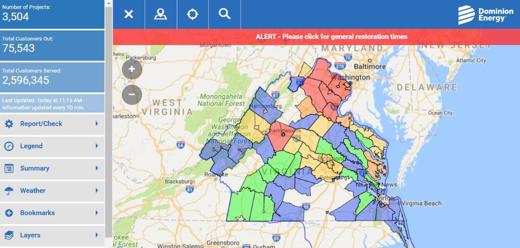 Dominion Virginia Power Outage Map Maping Resources dominion-virginia-power-outage-map-maping-resources