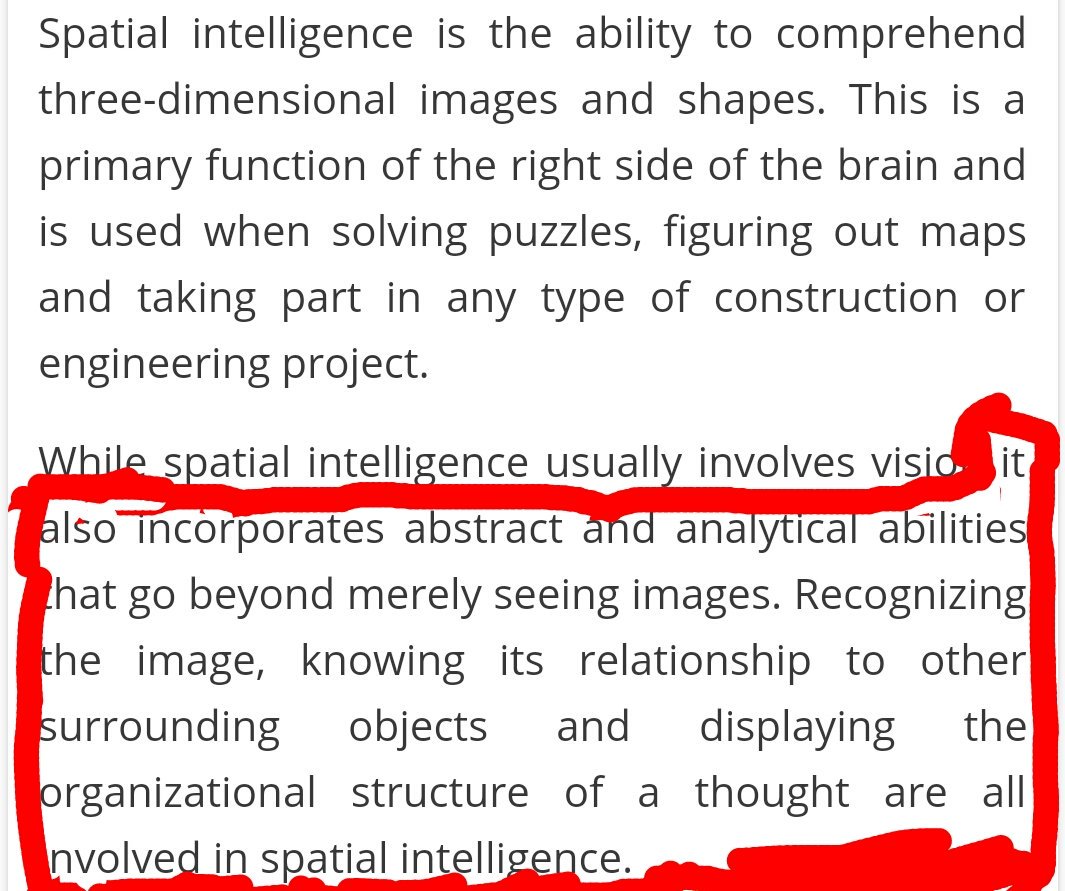 If someone ever asked me honestly, I would say that the spatial intelligence is one of the most present in tae if not the most. Imagine just having a minuscule preview of taehyung view on things , i'm dying from having such a unique perspective of the world. +++