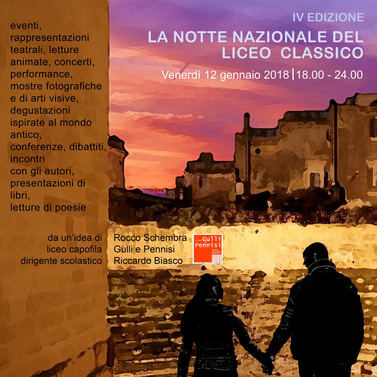 notteclassico's tweet photo. Locandina ufficiale della IV edizione della Notte Nazionale del Liceo Classico (NNLC) 12/01/2018 #notteclassico https://t.co/a7wZ9rvYwG