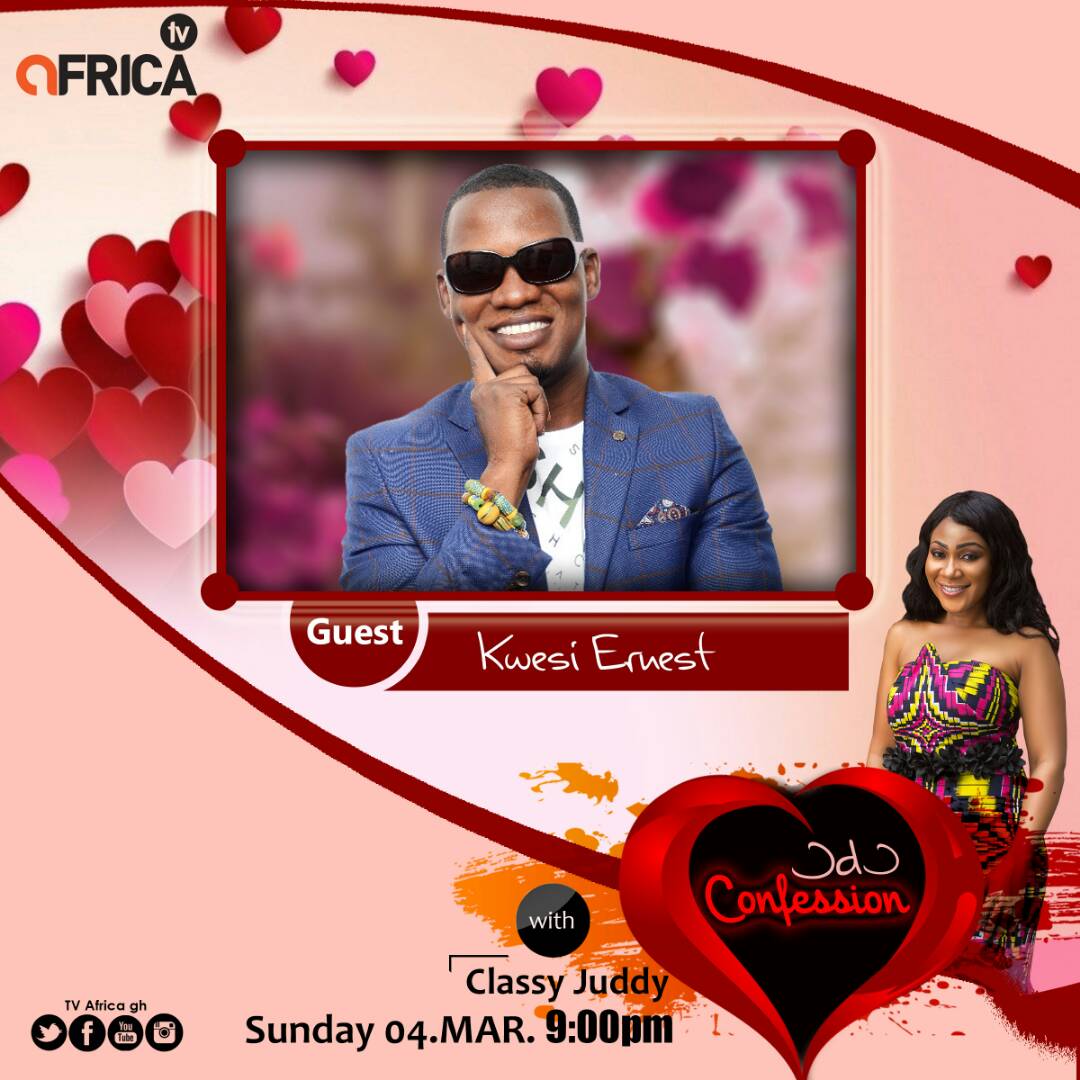 tvafricagh's tweet photo. After they break, we make. Join @ClassyJudyGh  as she engage Kwesi Ernest on the bitter truth behind the modern day relationship. Tune in at 9pm @DStv_Ghana ch. 362 #OdoConfession https://t.co/Lz6DiHtk0J