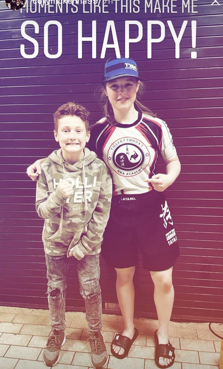 SlapheadGiraffe's tweet photo. There was one big star that emerged from last nights @CageWarriors #CW91 @CoryMcKenna99 
She is of course coming back on our podcast next Thursday, 15th March. #dontmissit #futurestar https://t.co/37zqz8raDO