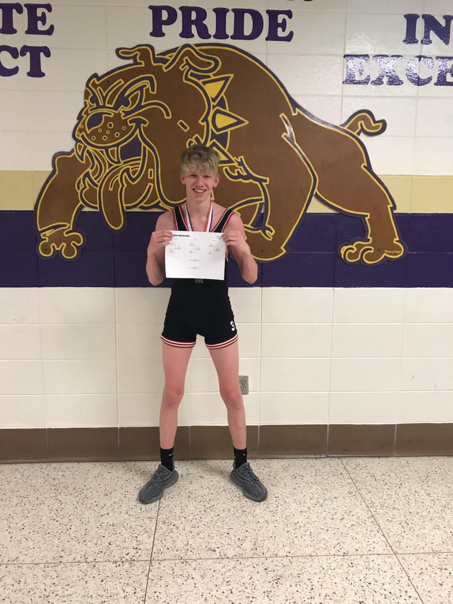 Kalen Carter takes first at New Haven Folkstyle Tourney! Peck takes second! Campions are built in the offseason!