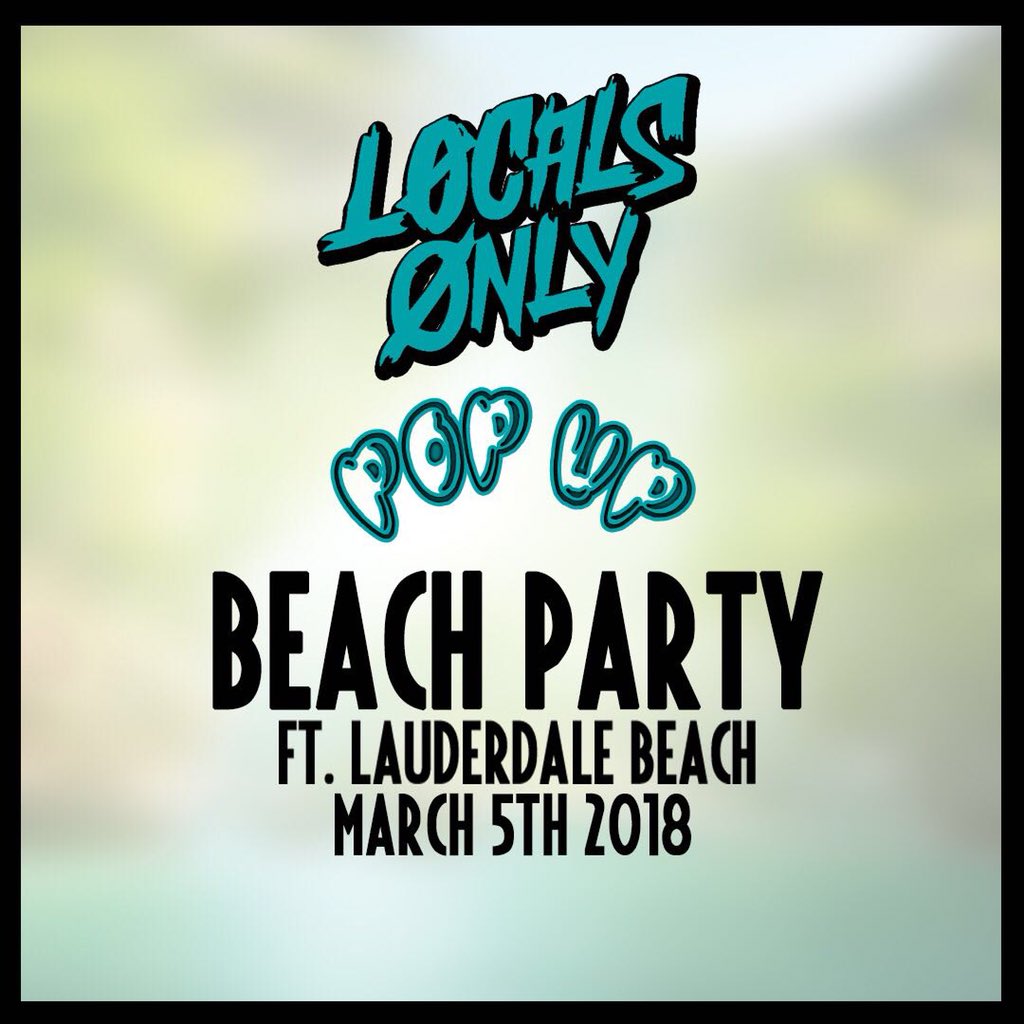 officialvaxle's tweet photo. So uhhhh theres this pop up party tomorrow at ft laudy beach! Who am I gonna see there? 😏 https://t.co/e0jvzNe9rh