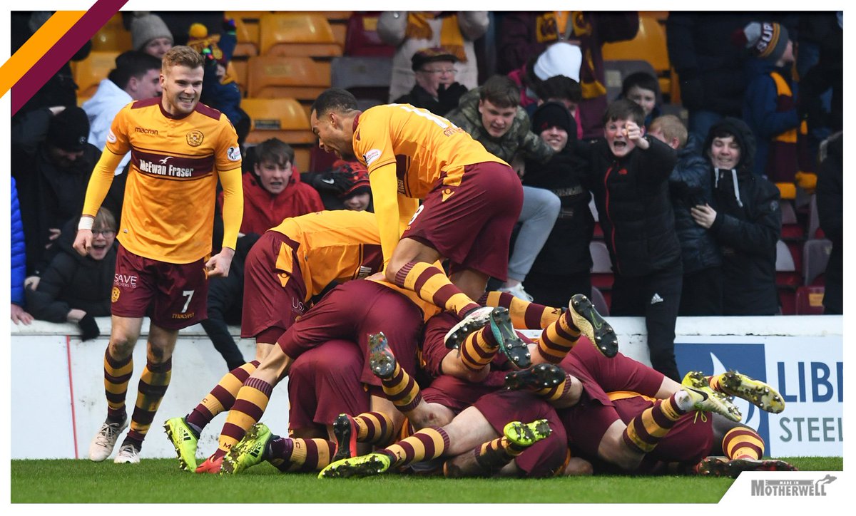 MotherwellFC's tweet photo. REPORT | A stunning volley from captain Carl McHugh in the Scottish Cup quarter final sends Motherwell back to Hampden.

https://t.co/KlwQhkBA3v https://t.co/yGWKoxWBNN