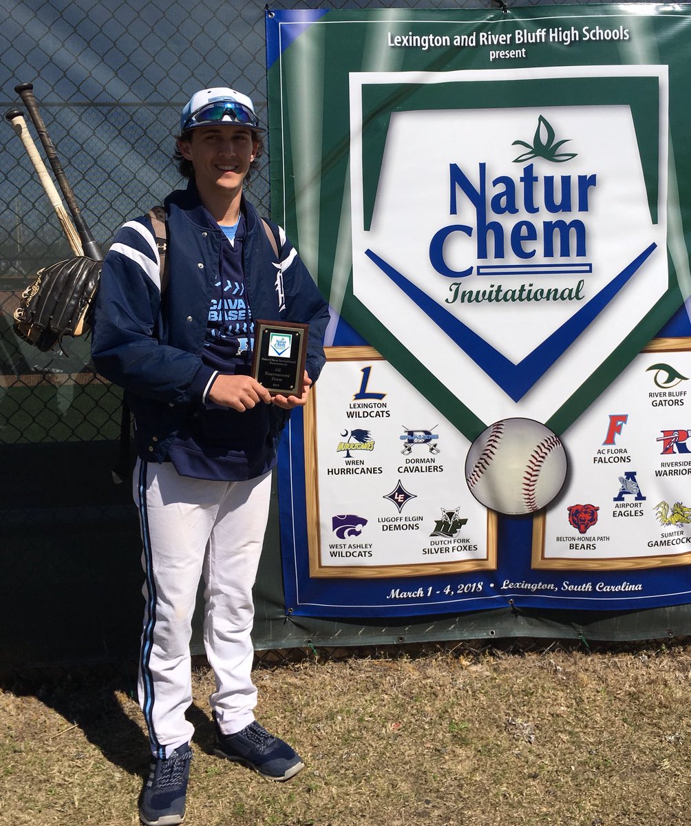 georgeic89's tweet photo. Proud of Hunter being named All Tournament Team. Way to begin your senior year! #dormanbaseball https://t.co/hTaycWmNIW