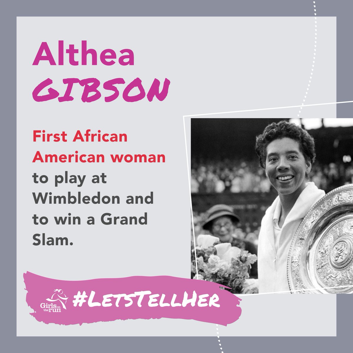 GOTRFoothills's tweet photo. Much like Althea Gibson, #LetsTellHer using her talents can inspire change. https://t.co/2XYyBAmzM8