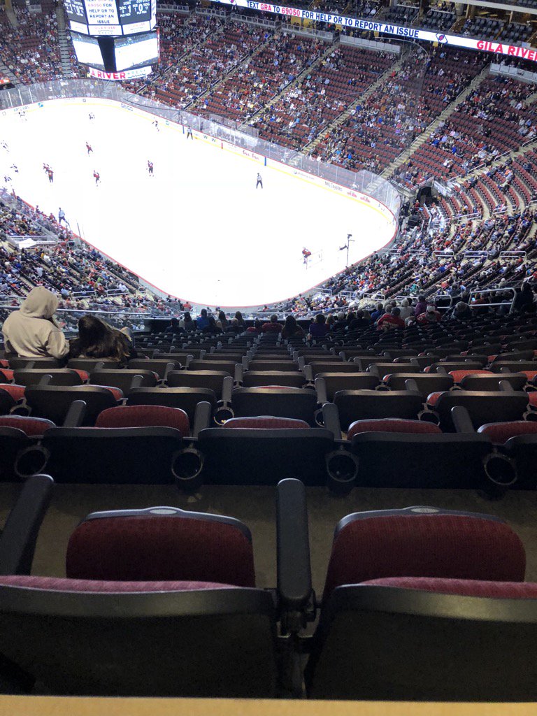 Saturday night hockey in Arizona. Tickets are $8. I'm told this pic wasn't taken during intermission