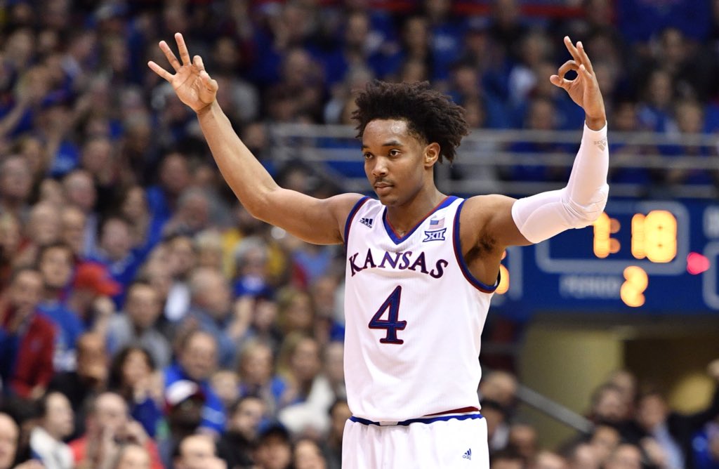phoggg's tweet photo. Congrats to Devonte Graham on being named Big 12 Player of the Year. #kubball https://t.co/OCHjuD549e