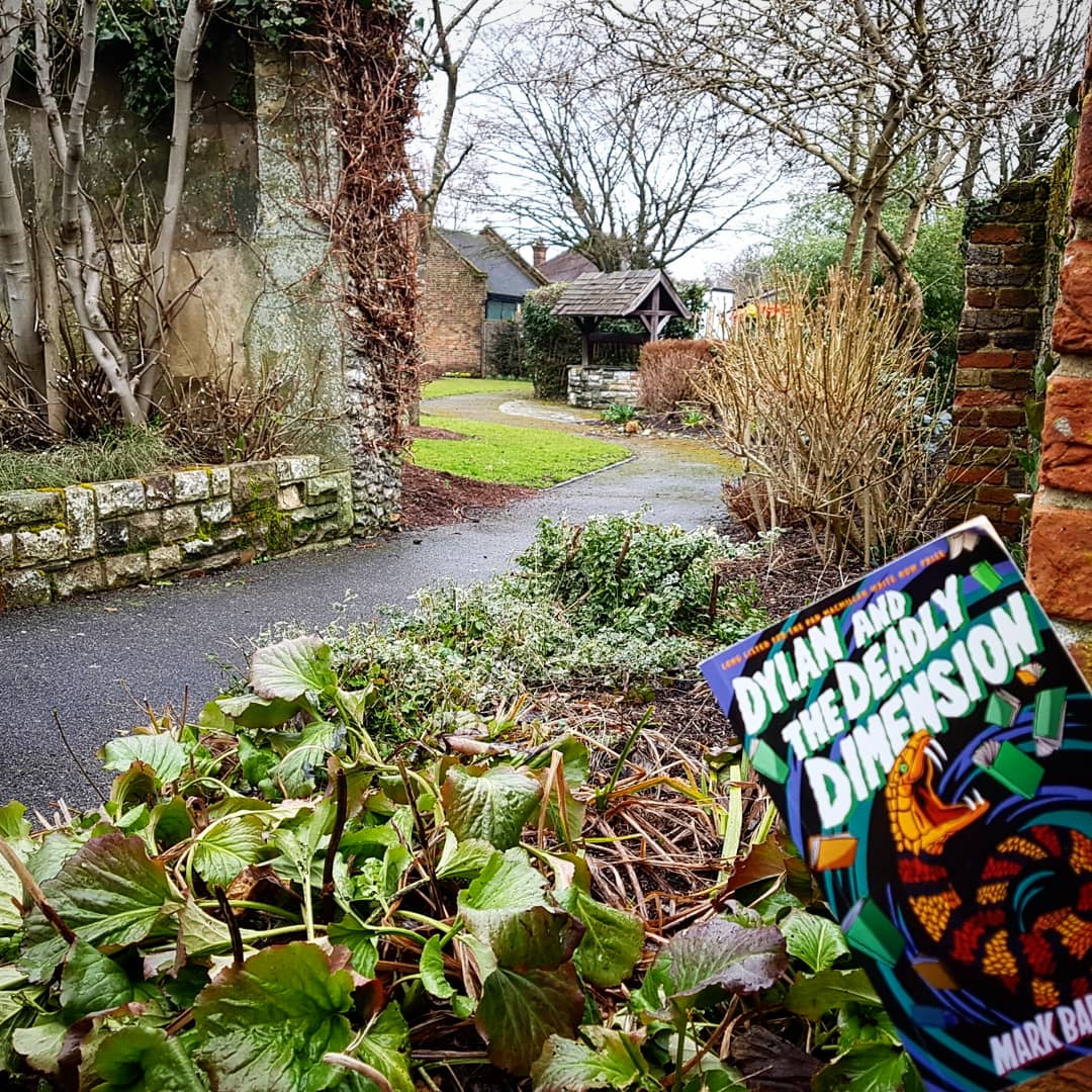 MBardwellWrites's tweet photo. Took @wigglesweets on a tour of Croydon spots that appear in my book Dylan and the Deadly Dimension today. We ended up in a few odd realities, met a sinister bookseller and were chased by cement people. But we escaped the Deadly Dimension and have made it home in time for tea. https://t.co/wwXBfug4GJ