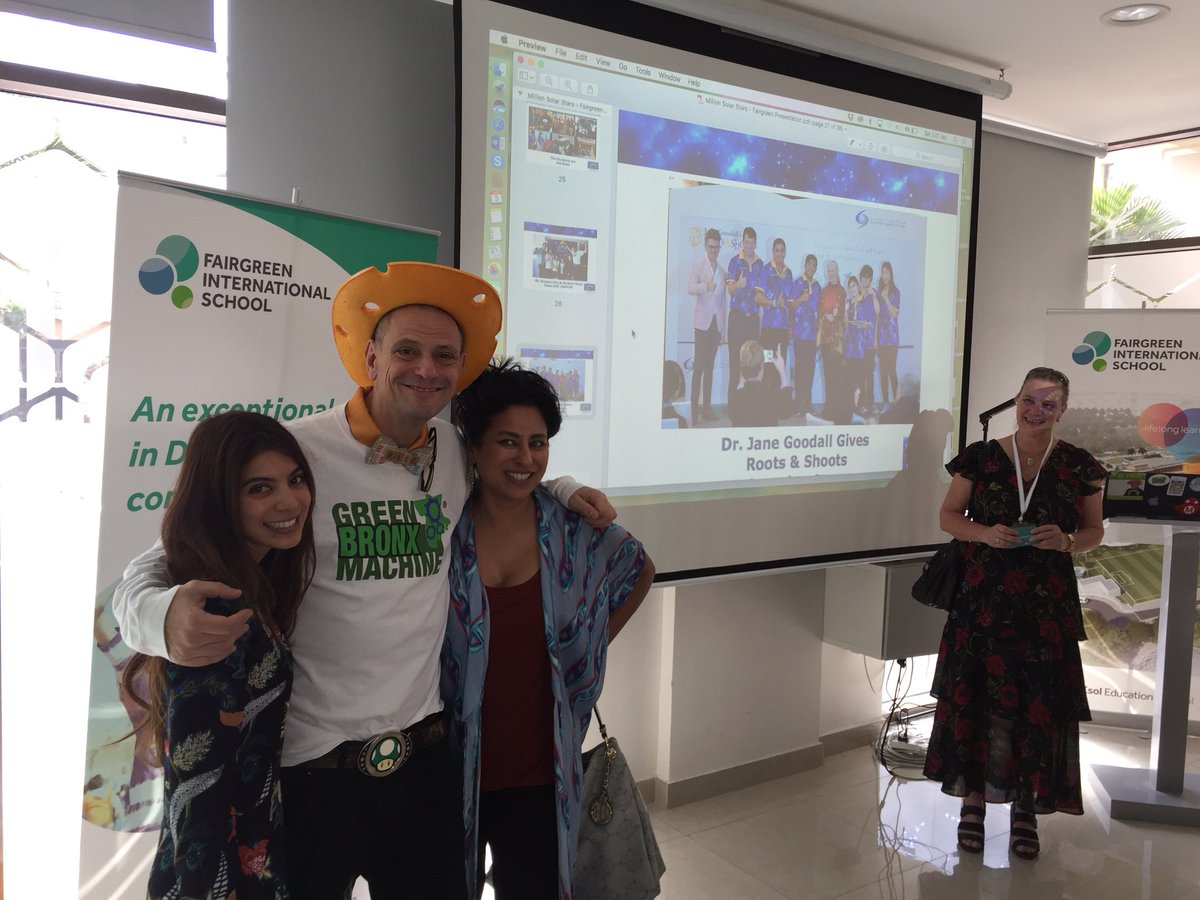 What an honor to present <a href="/TSCDubai/">The Sustainable City</a> ~ And what a WONDERFUL audience w/ budding urban farmers, #solar leaders, moonwalkers, &amp; all. CAN’T STOP, WON’T STOP!!!  <a href="/EsolEducation1/">Esol Education</a> <a href="/drnasrine/">nasrine</a> <a href="/FairgreenDubai/">Fairgreen Dubai</a> @SolarPVTV <a href="/StephenRitz/">Stephen Ritz</a> <a href="/greenBXmachine/">Green Bronx Machine</a>