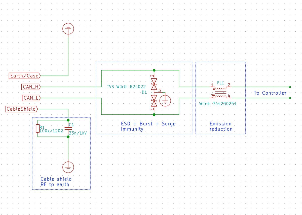 EMCGuideline's tweet photo. #immunity against #burst #surge #esd #emcdesignguidelines #can #canbus #shield #cableshield #referencedesign #digital #differentialsignaling #tech #technology #emc #electromagneticcompatibility #emclab https://t.co/mZW9YMAW24