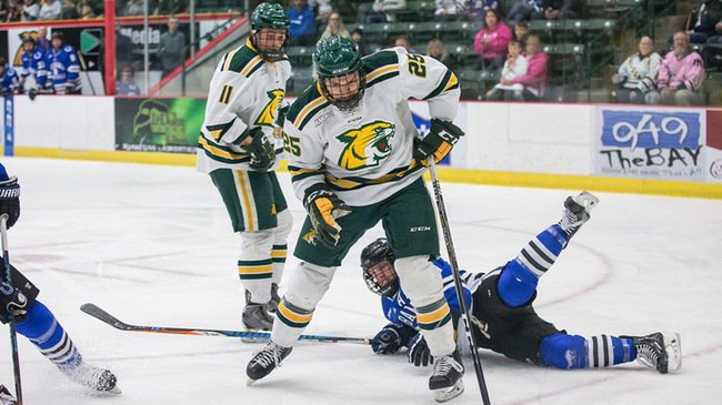 JackHall600's tweet photo. @NMU_Wildcats hockey vs Alabama-Huntsville (and Escanaba's @LeviWunder21 ). Winner-take-all Game Three of the WCHA playoffs tonight at 7:07 at the Berry Events Center. Should be a good one! If you can't be in Marquette, listen on Eagle 107.3 FM and 100.3 The Point FM. https://t.co/Y97LawAbaY