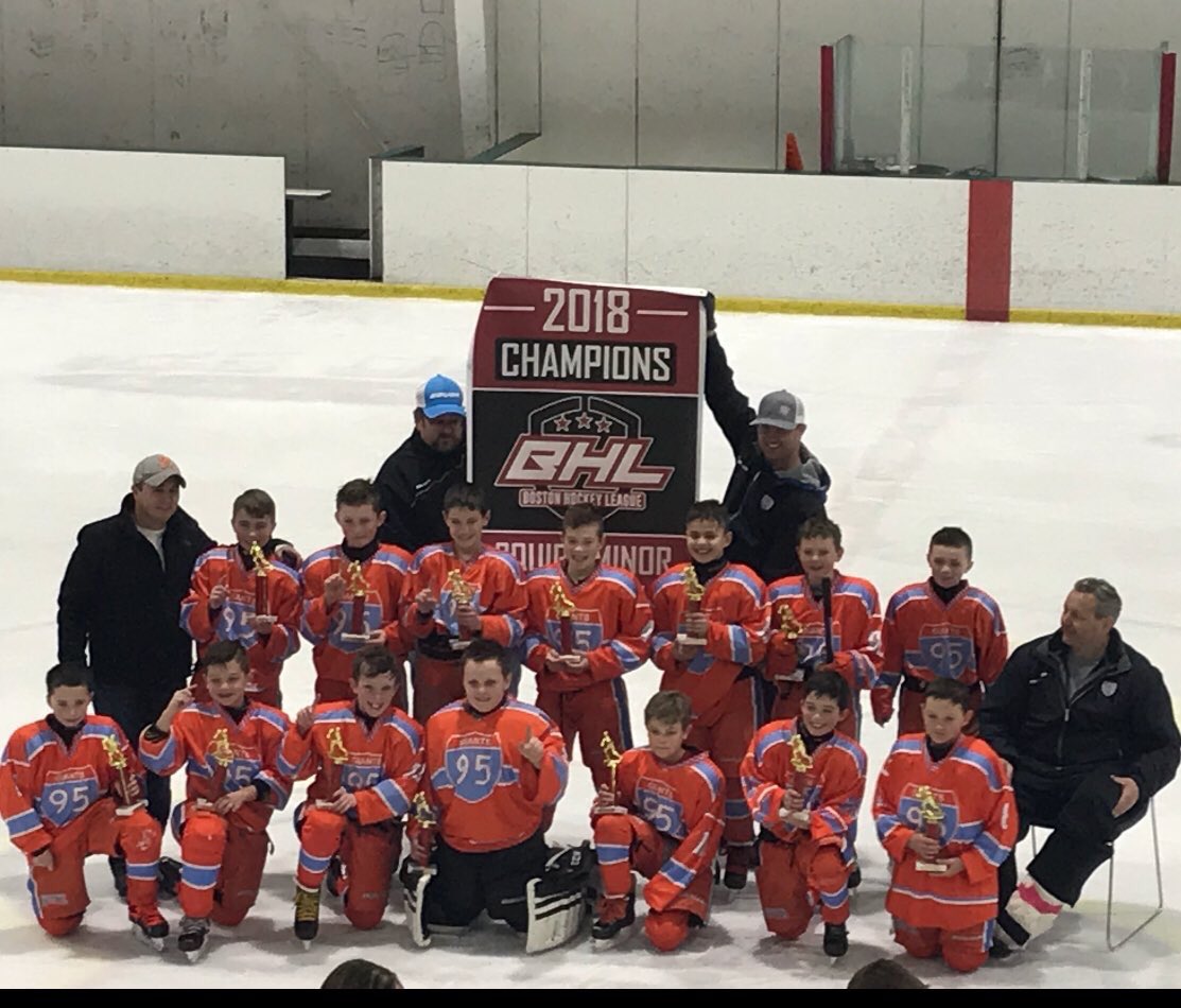 Congratulations to the U14 and 08 <a href="/95HockeyGiants/">95 Giants Hockey</a> teams on winning the <a href="/BHLHockey1/">Boston Hockey League</a> League Championships!  2nd year program had outstanding all around year!