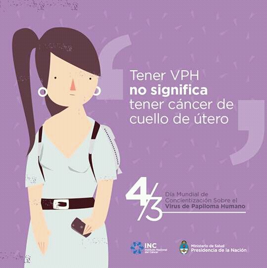 Hoy es el Día de la Concientización sobre el #VPH 👉 La #Vacuna contra el VPH protege contra los genotipos responsables del 80% de los casos de #Cancer de cuello de útero #CCU. 👉 La #Vacuna es gratuita y obligatoria para chicos y chicas de 11años.
bit.ly/2oJthSE