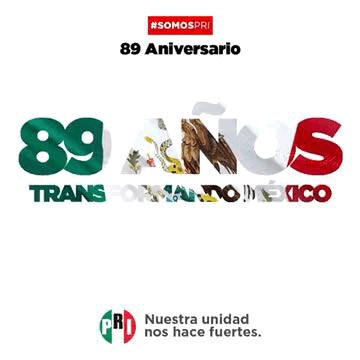 RedJPCoahuila's tweet photo. Hoy conmemoramos el 89 Aniversario de nuestro Partido. Somos orgullosamente el Partido creador de las grandes instituciones de México. #89AñosPorMX https://t.co/3cezkiUxVk