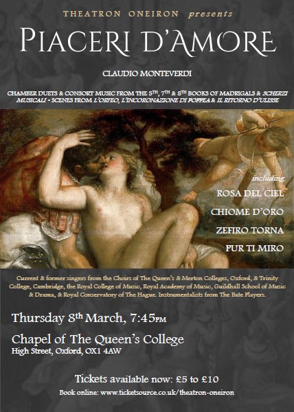 TheatronOneiron's tweet photo. Come chase the winter away with beautiful music by Monteverdi... https://t.co/dQnOtG4hL0