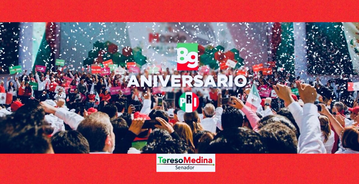 tereso_medina's tweet photo. Orgulloso de ser militante del @PRI_Nacional, un partido que cumple #89AñosPorMx, construyendo sobre
bases sólidas, las instituciones que hoy hacen de México un gran país! 
#SomosPRI 🇲🇽 #TMR https://t.co/pd3T4gz7EM