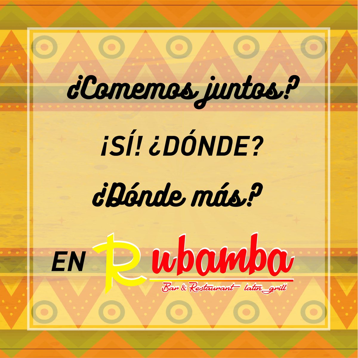 RubambaRestaura's tweet image. Domingo de #CompartirEnFamilia 👪 Te ofrecemos un ambiente familiar, excelente servicio y exquisita #ComidaMexicana y #ComidaLatinoamericana 🍲 Visítanos en 👉 Real Ibiza, 58 Norte, Esq. Flor de Ciruelo, #PlayaDelCarmen, Quintana Roo.