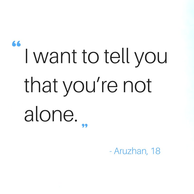 You are not alone.

In a country with one of the highest adolescent suicide rates in the world, @unicef_kaz is helping teenagers overcome thoughts of suicide → uni.cf/2sw6hLg