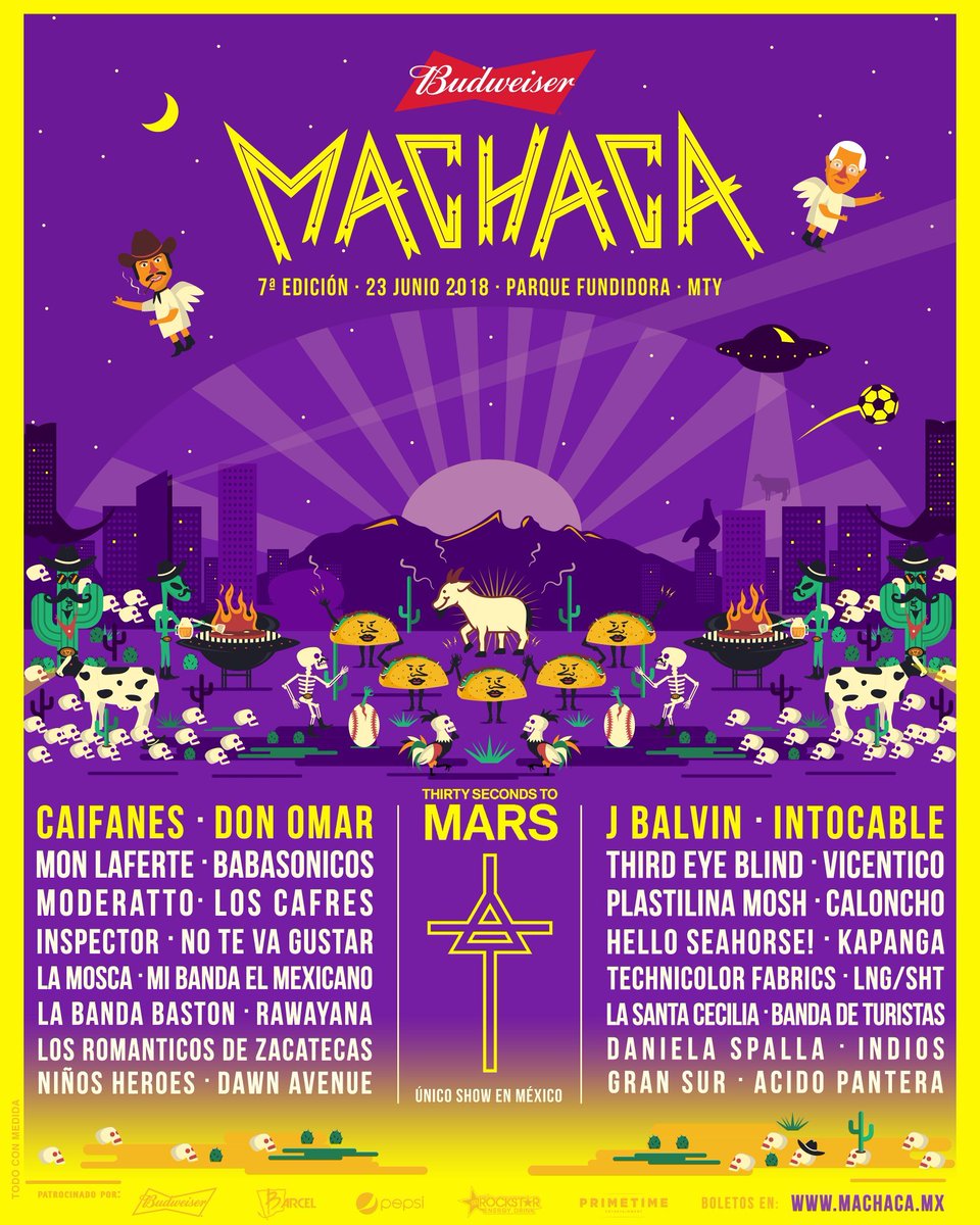 truth_mx's tweet photo. #SUENA Cartel completo del @machacafestival 2018 ✌️😎

#TRUTHMX #Machaca #Fest https://t.co/LMNwPdKK3Q