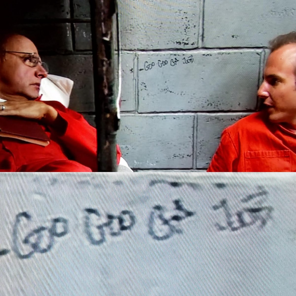 ArrestedDev4Ev's tweet photo. "S1 E4 - Someone attempts to write Gob's name on the wall in p... https://t.co/1G51eyuQ4e #ArrestedDevelopment https://t.co/Kprwaz3pLD