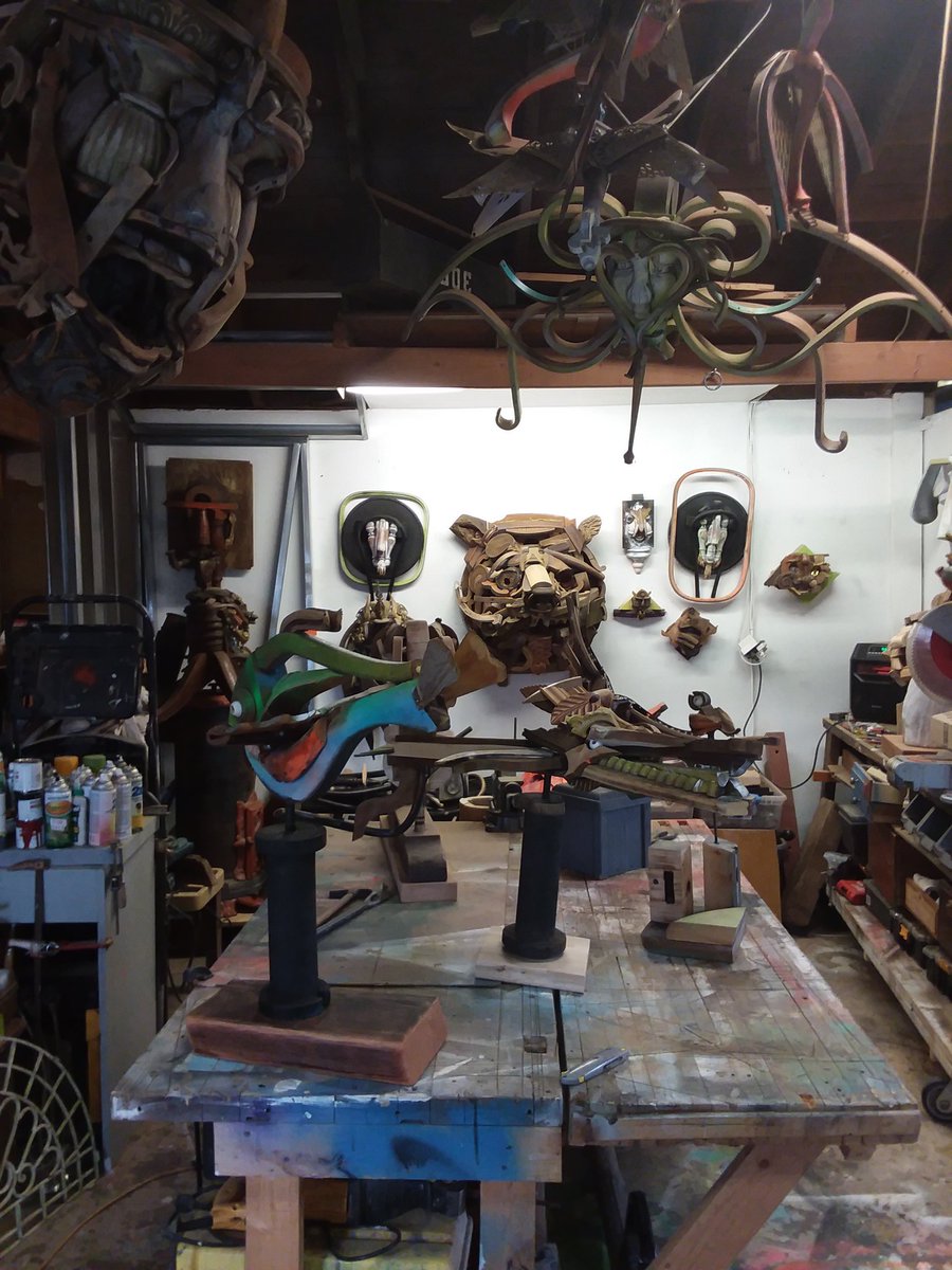 repurposed_art's tweet photo. https://t.co/G2pRddyZDN
Sculpture made from salvaged furniture. OPENING Reception APRIL 7 Sidetracks Art 10 Stockton Ave Newhope Pa. 6-8

Please share. https://t.co/HTj9zFL7jT