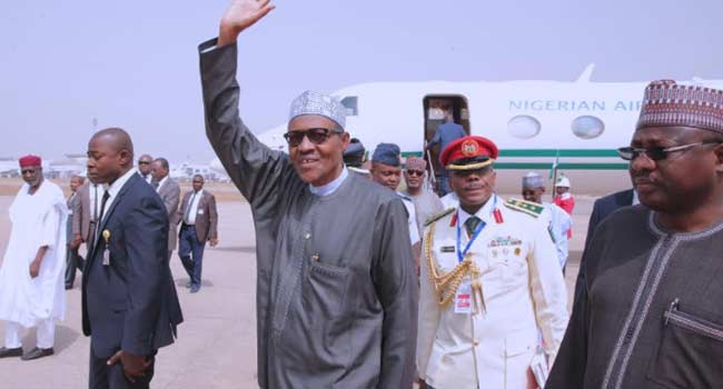 channelstv's tweet photo. Buhari To Attend Ghana's Independence Anniversary Celebrations. https://t.co/XWy2Tu5Djk https://t.co/2GPV8MwtX5