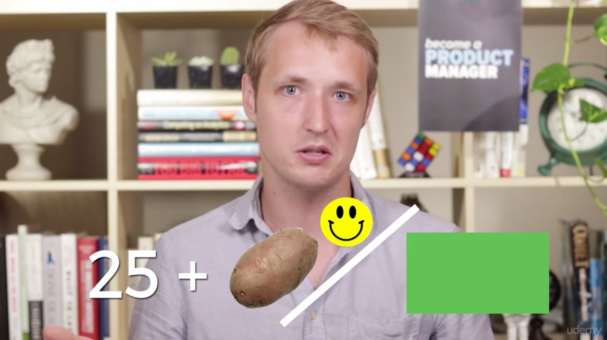 lenakuld's tweet image. “When you’re a product manager, you are not always going to have the actual numbers available most times when you do this. Sometimes you’re going to be adding numbers to potatoes, and squaring them by smiles, and then dividing them by green" 😂 @evankimbrell