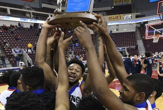 The <a href="/RDGschools/">Reading School District</a> boys enjoyed celebrating their district basketball title so much, they did it twice. ow.ly/ifJd30iK9hT