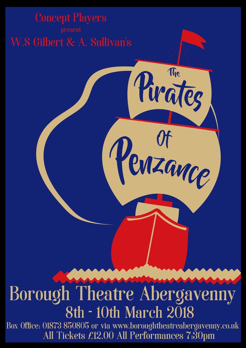 ConceptPlayers's tweet photo. Don't miss this unlovely lot this week at The Borough Theatre Abergavenny - it's a G&amp;S hoot! #Abergavenny #G&amp;S #PiratesOfPenzance
https://t.co/5KFTEqbVbT https://t.co/0ADlrukDG1
