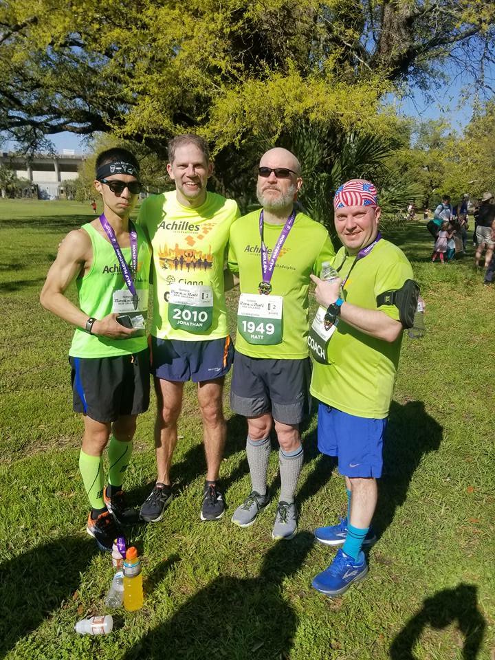 And hurrah to these <a href="/RnRNOLA/">RocknRoll Mardi Gras</a> #AchillesPhilly half-marathon stars!