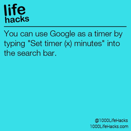 TechGeekRebel's tweet photo. I'll use it to apply the Pomodoro Technique (focusing for 25 mins). #TechHacks #tips #google https://t.co/Op7MVexq6h