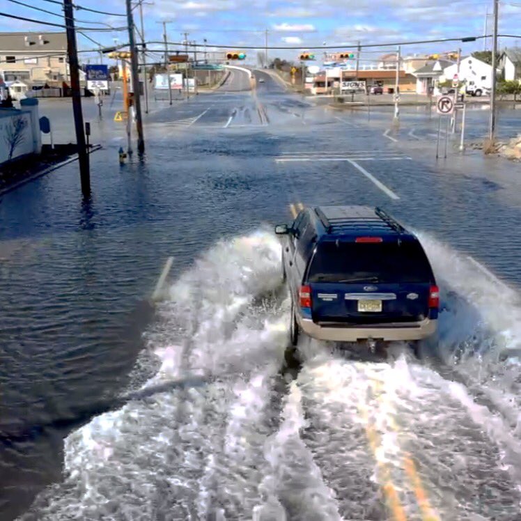 Street flooding in Wildwood on Rio Grande. #Floods #drone #storm <a href="/6abc/">Action News on 6abc</a>