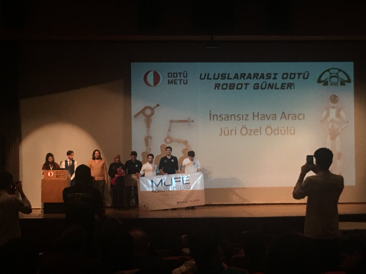 Canım #drone umuz Mırmır, Uluslararası ODTU Robot Günlerinde İnsansız Hava Aracı Jüri Özel Ödülü aldı 🤖🎉   #MUFE #Robotics