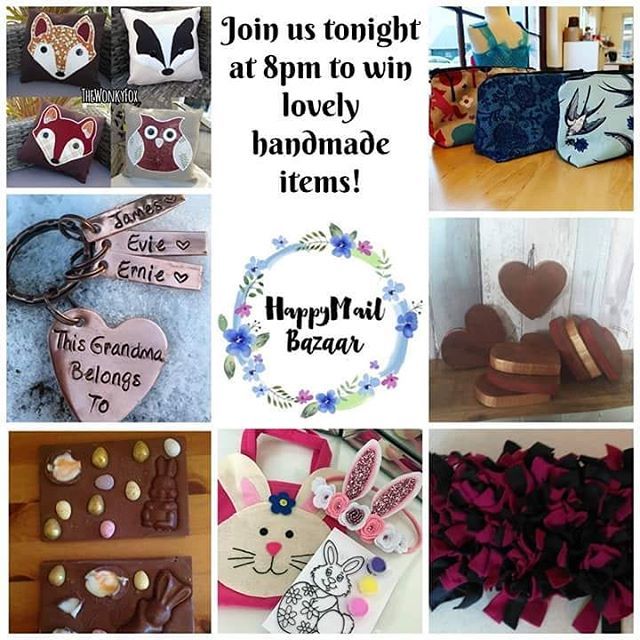 Ecofreakin's tweet photo. Join us tonight over at happy mail bazaar!
Bid for discount vouchers and enter a prize draw to win one of these beautiful gifts. https://t.co/LYfkLargQw .. #craftbuzz #cycollective #handmadeisbetter #makersmovement #ABMlifeiscolourful #therisingtidesociety #HTLMP #NWBUK #HMFU… https://t.co/oTW82Df0Fc