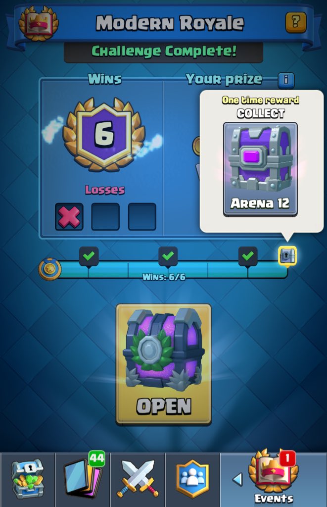 CarlosBitMe's tweet photo. I always get nervous on the final match lol Beat #ModernRoyale on my 2n try. 10 gems well spent for the sweet loot. A great #birthday for me! 🎂 🎉 #ClashRoyale https://t.co/a9xhoH3V4z