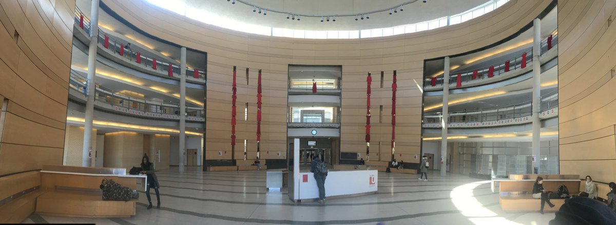 ruthgreen76's tweet photo. REDdress installations at Vari Hall https://t.co/xM98Y1hxVY