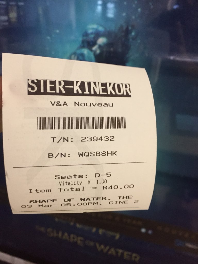 deon_dejongh's tweet photo. @sterkinekor @nouveaubuzz @shapeofwater “Unable to perceive the shape of You, I find You all around me. Your presence fills my eyes with Your love, It humbles my heart, For You are everywhere.” #lastline #OscarBuzz https://t.co/EM0AvcKhcM