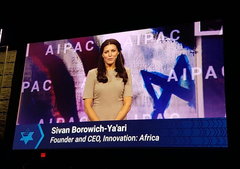innoafrica's tweet photo. Sivan Yaari speaking on @AIPAC's main stage in front of 18,000 people about our impactful work of bringing Israeli solar and water technologies to over 1,000,000 people across 8 African countries during #PolicyConference2018 #ChooseToLead https://t.co/78wSdERPsL