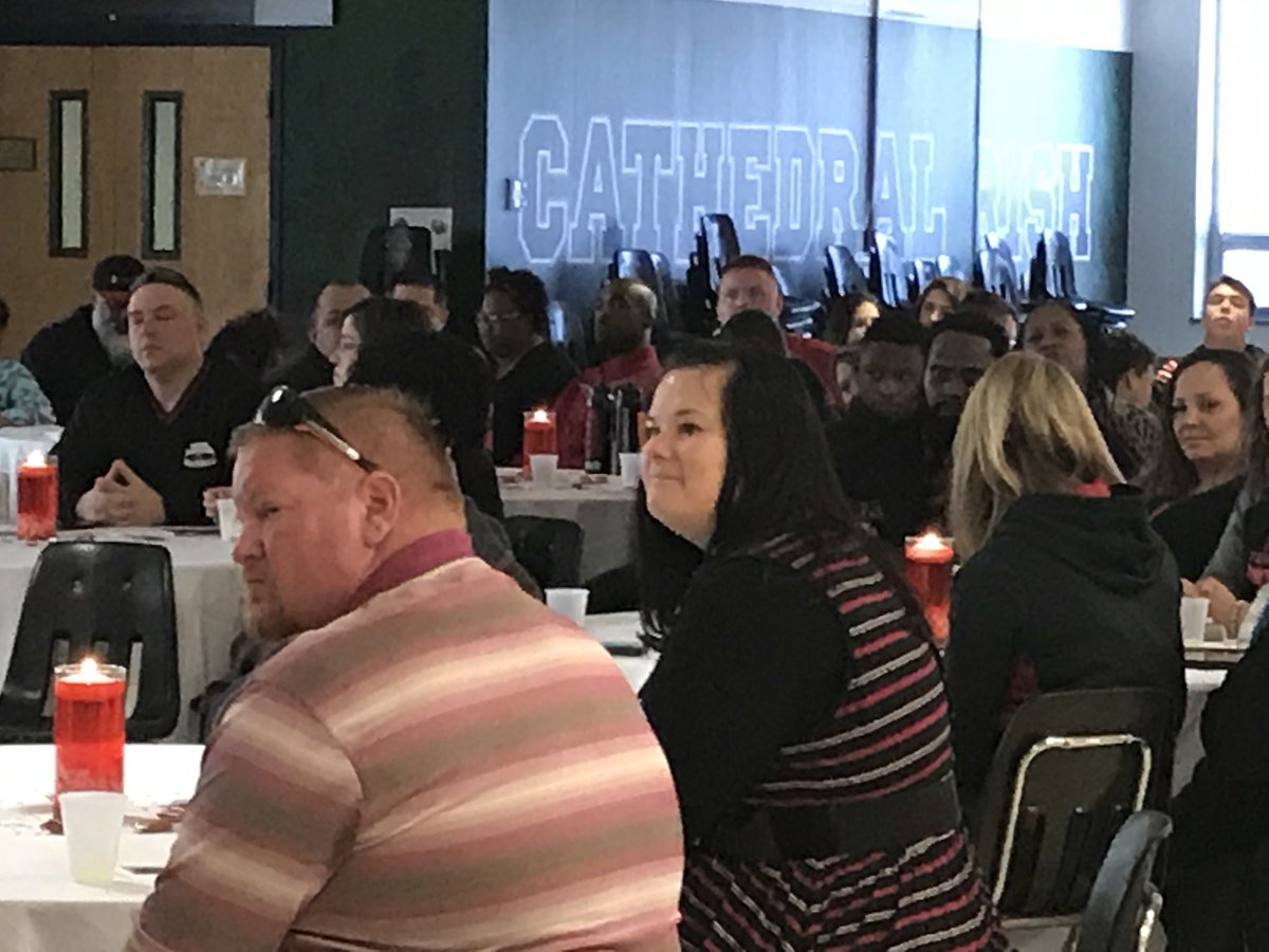 Marcusearlcole's tweet photo. Awards banquet at Cathedral went  great! The coaches had a chance to reflect and reward the players for simply believing... National Champions  2017 Pro Football Hall of Fame Academy 7th Grade... https://t.co/uNAPJrPP8b