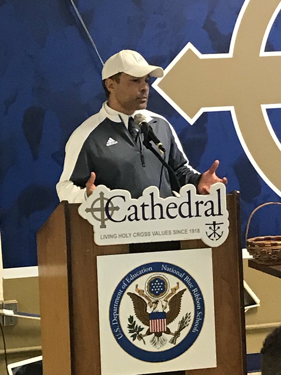 Marcusearlcole's tweet photo. Awards banquet at Cathedral went  great! The coaches had a chance to reflect and reward the players for simply believing... National Champions  2017 Pro Football Hall of Fame Academy 7th Grade... https://t.co/uNAPJrPP8b