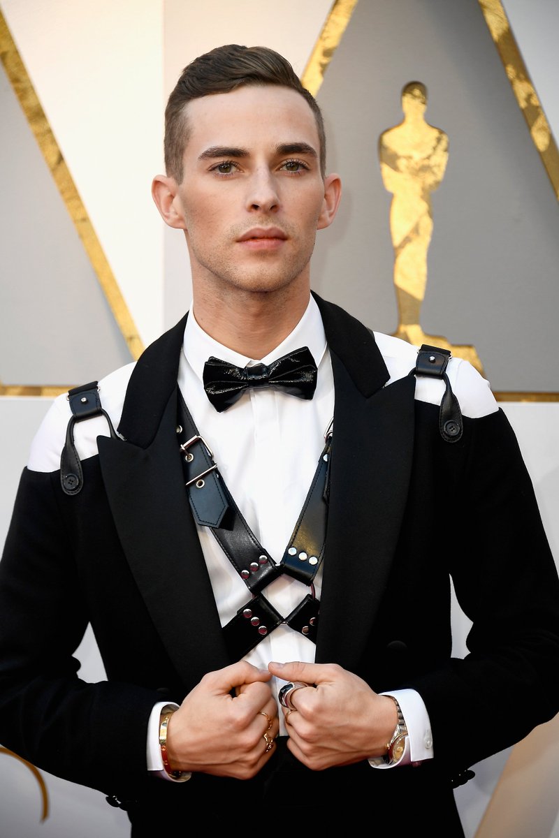 LogoTV's tweet photo. π¨Stud on the #Oscars red carpet!π¨
We are LIVING for @Adaripp in this harness eleganza! π https://t.co/fPn0lyFBSj