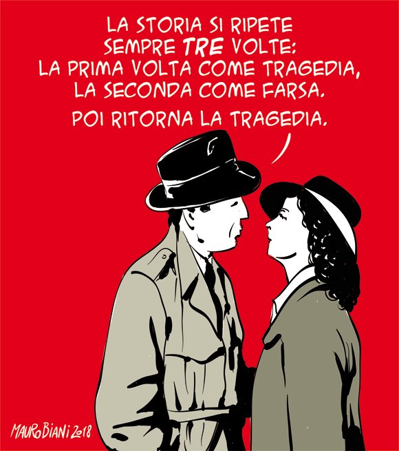 #elezioni2018  #MaratonaMentana Ecco. #taglioalto. La vignetta per <a href="/espressonline/">L'Espresso</a> oggi.