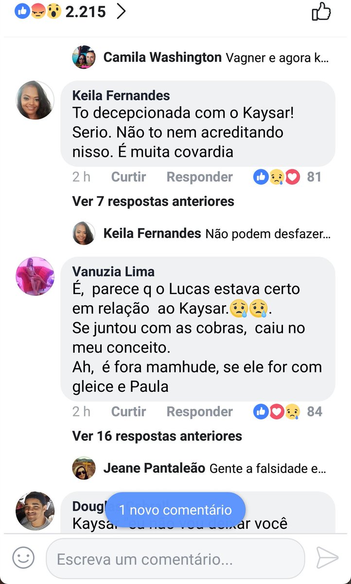 umreIicario's tweet photo. Galera do facebook ta decepcionada com o kaysar https://t.co/ntn1I6jzCt