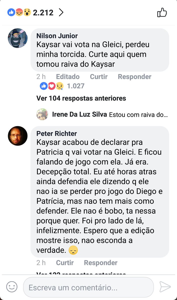umreIicario's tweet photo. Galera do facebook ta decepcionada com o kaysar https://t.co/ntn1I6jzCt