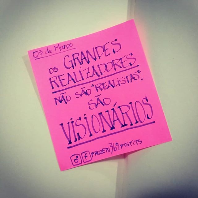 365postits's tweet photo. 03 de Março - Se alguém te disser "Sejamos realistas", corra. Está aí um pessimista.
Curta e compartilhe!
@projeto365postits
#projeto365postits #365postits #postits #foco #garra #determinação #determinacao #motivação #motivacao #emoção #emocao #felicidad… https://t.co/E6rLFwdxaD https://t.co/p4PMcm7xRx
